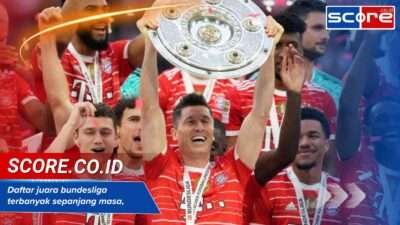 Daftar juara bundesliga terbanyak sepanjang masa, update