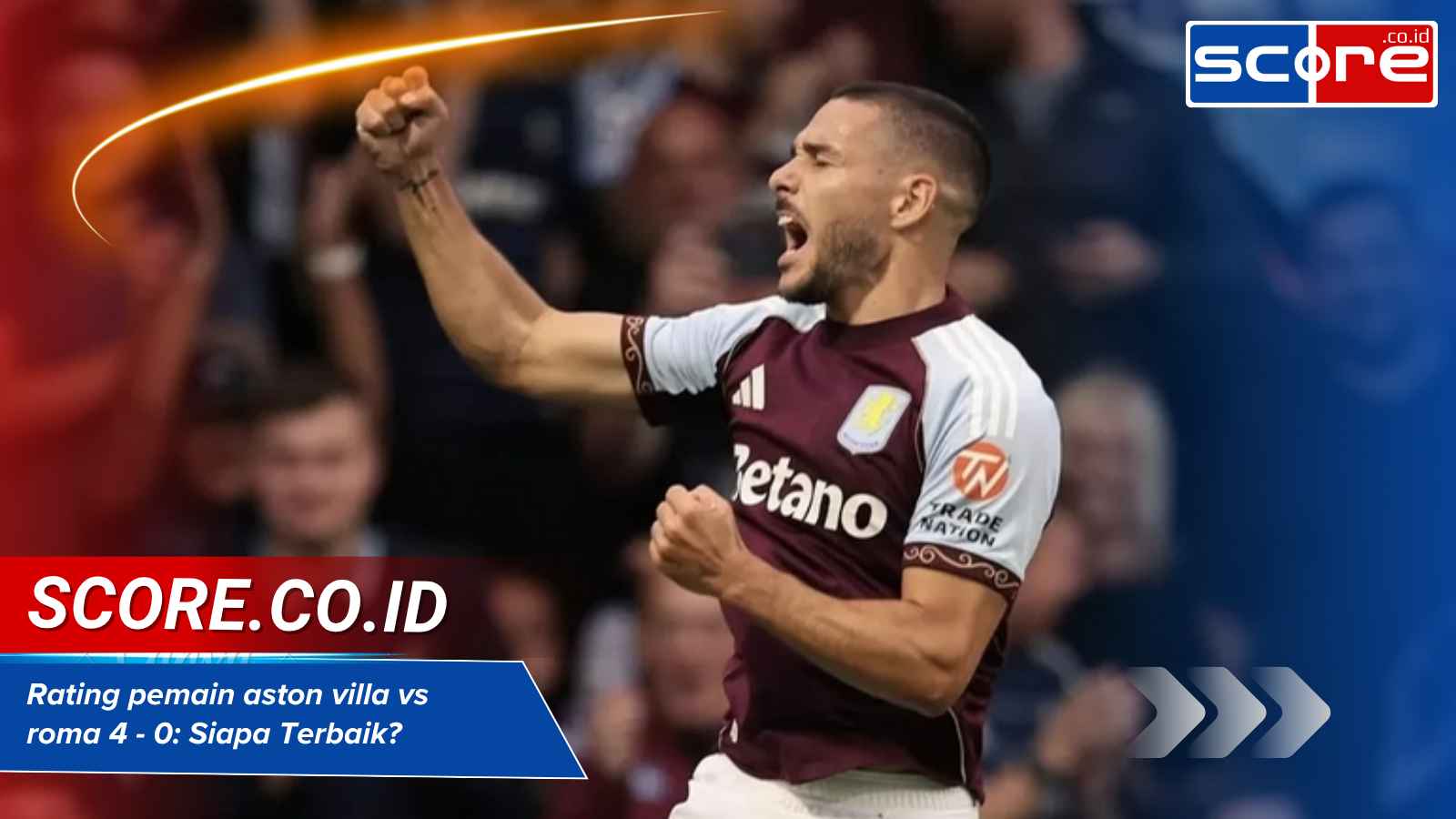 rating pemain aston villa vs roma