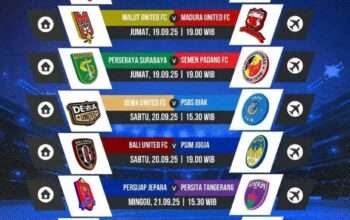 Jadwal Super League Pekan 6 yang Dimulai Jumat 19 September 2025