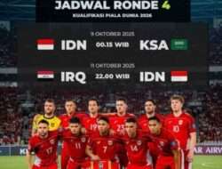 Jadwal Timnas Indonesia Round 4 jam Berapa? Dan Tayang Dimana?