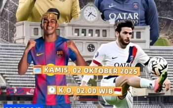 Prediksi Skor Barcelona vs PSG: Matchday ke 2 UCL, 2 Oktober 2025