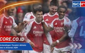 5 Pertandingan Terakhir Athletic Bilbao vs Arsenal, H2H