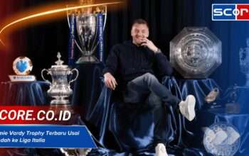 Jamie Vardy Trophy Terbaru Usai Pindah ke Liga Italia