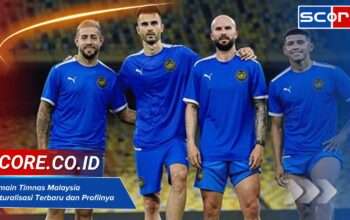 Pemain Timnas Malaysia Naturalisasi Terbaru dan Profilnya
