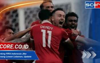 Ranking FIFA Indonesia Jika Menang Lawan Lebanon, Update