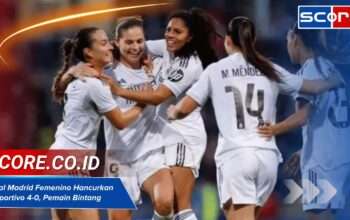 Real Madrid Femenino Hancurkan Deportivo 4-0, Satu Pemain Jadi Bintang