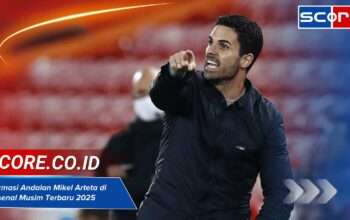 Formasi Andalan Mikel Arteta di Arsenal Musim Terbaru 2025
