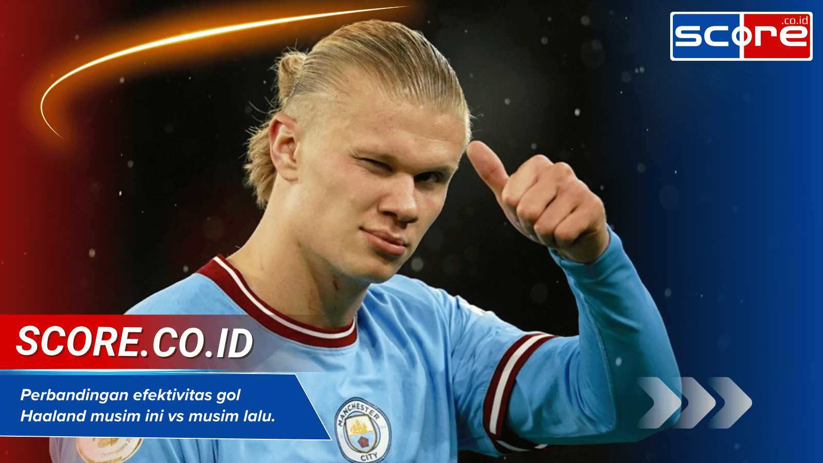 gol Haaland musim ini vs musim lalu.