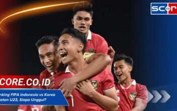 Ranking FIFA Indonesia vs Korea Selatan U23, Siapa Unggul?