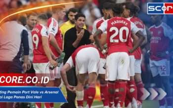 Rating Pemain Port Vale vs Arsenal Usai Laga Panas Dini Hari
