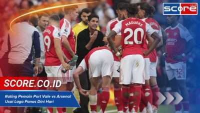 Rating Pemain Port Vale vs Arsenal Usai Laga Panas Dini Hari