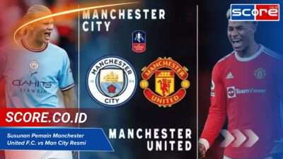 Susunan Pemain Manchester United FC vs Man City Resmi