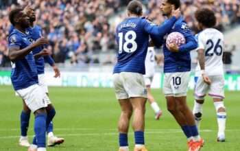 Hasil Pertandingan Everton vs Crystal Palace: Gugurnya Rekor 19 Kali Menang