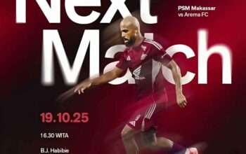 Prediksi Skor Arema vs PSM Makassar Jadi Pekan 9 Super League: Minggu 19 Oktober 2025