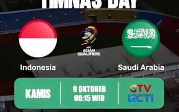 Head To Head Indonesia vs Arab Saudi Sepanjang Sejarah Pertemuan