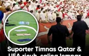 Suporter Qatar dan UAE Rusuh! Saling Lempar Botol Aqua Hingga iPhone 17 Pro Max