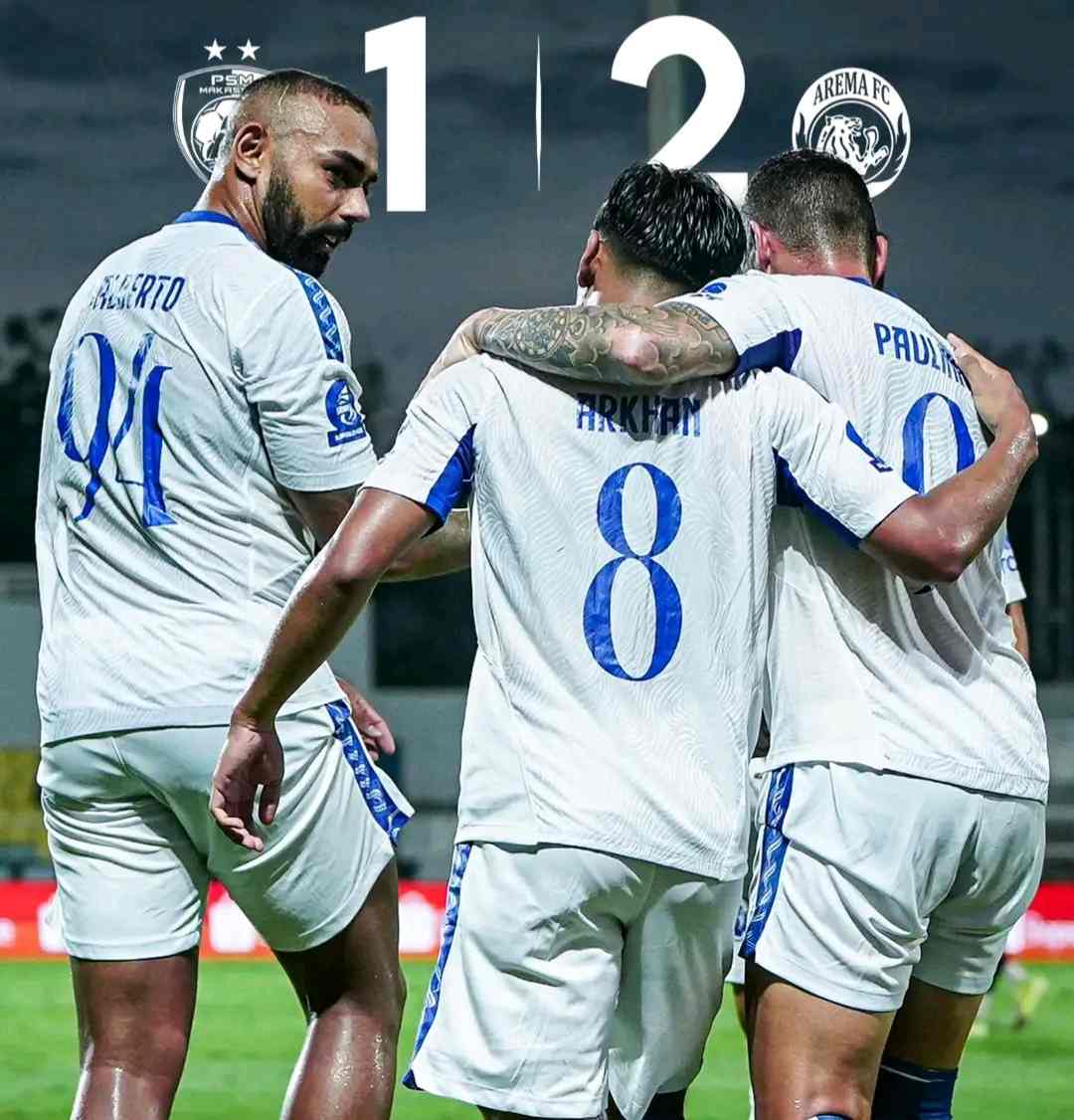 Arema Putuskan Rekor Tak Pernah Menang di Kandang PSM