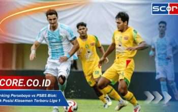 Ranking Persebaya vs PSBS Biak: Cek Posisi Klasemen Liga Super