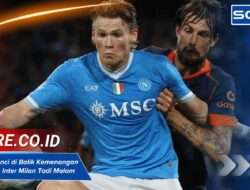 Statistik Kunci di Balik Kemenangan Napoli atas Inter Milan Tadi Malam