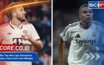 Daftar Top Skor Liga Champions Terbaru: Harry Kane dan Mbappe Bersaing Ketat