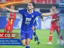 Update Klasemen ACL 2 Grup G: Persib 7 Poin, Geser Lion City Sailors