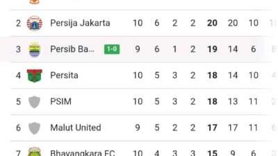 Persib Pepet Persija di Klasemen Sementara Pekan ke 11, Penggemar Malah Kurang Puas!