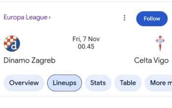 Prediksi Skor Celta Vigo vs Dinamo Zagreb Pekan ke-4 Eropa League, 7/11/2025