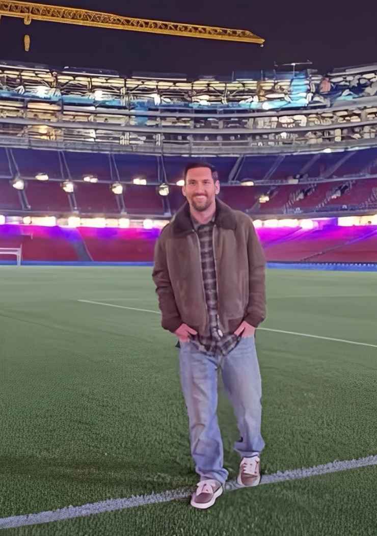 Lionel Messi Ingin Pensiun di Barcelona, Laporta Langsung Tegas Menolak! Kunjungan Lionel Messi Saat di Stadion Camp Nou yang Baru