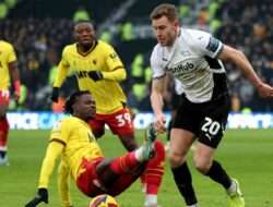 Prediksi Skor Derby vs Watford 22 November 2025: Liga Champions Pekan ke 16
