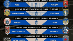 Jadwal Super League Pekan ke-14 Mulai dari 27 Hingga 29 November 2025 dan Link Live Streaming Jadwal Super League Pekan ke-14 Mulai dari 27 Hingga 29 November 2025