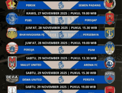 Jadwal Super League Pekan ke-14 Mulai dari 27 Hingga 29 November 2025 dan Link Live Streaming