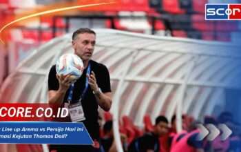 Cek Line up Arema vs Persija Hari Ini: Formasi Kejutan Thomas Doll?