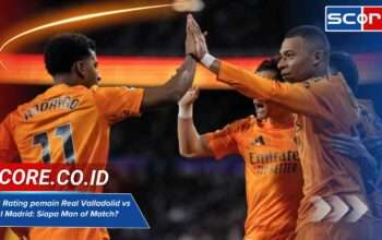Cek Rating pemain Real Valladolid vs Real Madrid: Siapa Man of Match?