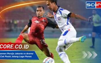 Klasemen Persija Jakarta vs Arema FC: Cek Posisi Jelang Laga Panas