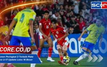 Klasmen Peringkat 3 Terbaik Piala Dunia U-17 Update Lolos 16 Besar