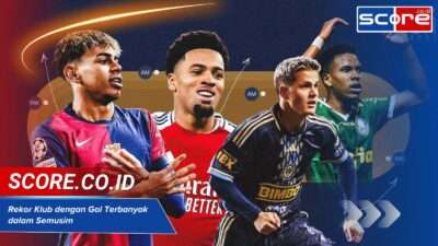 Klub dengan Gol Terbanyak dalam Satu Musim, Siapa Pemegang Rekor?