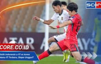 Statistik indonesia u-17 vs korea selatan u-17 Terbaru, Siapa Unggul?
