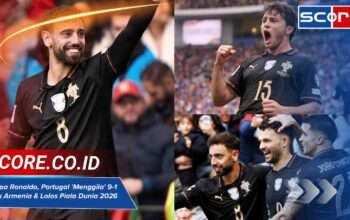 Tanpa Ronaldo Portugal Menggila 9-1 Atas Armenia & Lolos Piala Dunia 2026