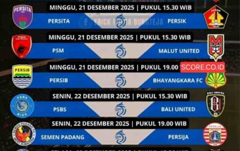Jadwal Super League Pekan ke-12: Mulai 20 Sampai 30 Desember 2025 Live di Indosiar