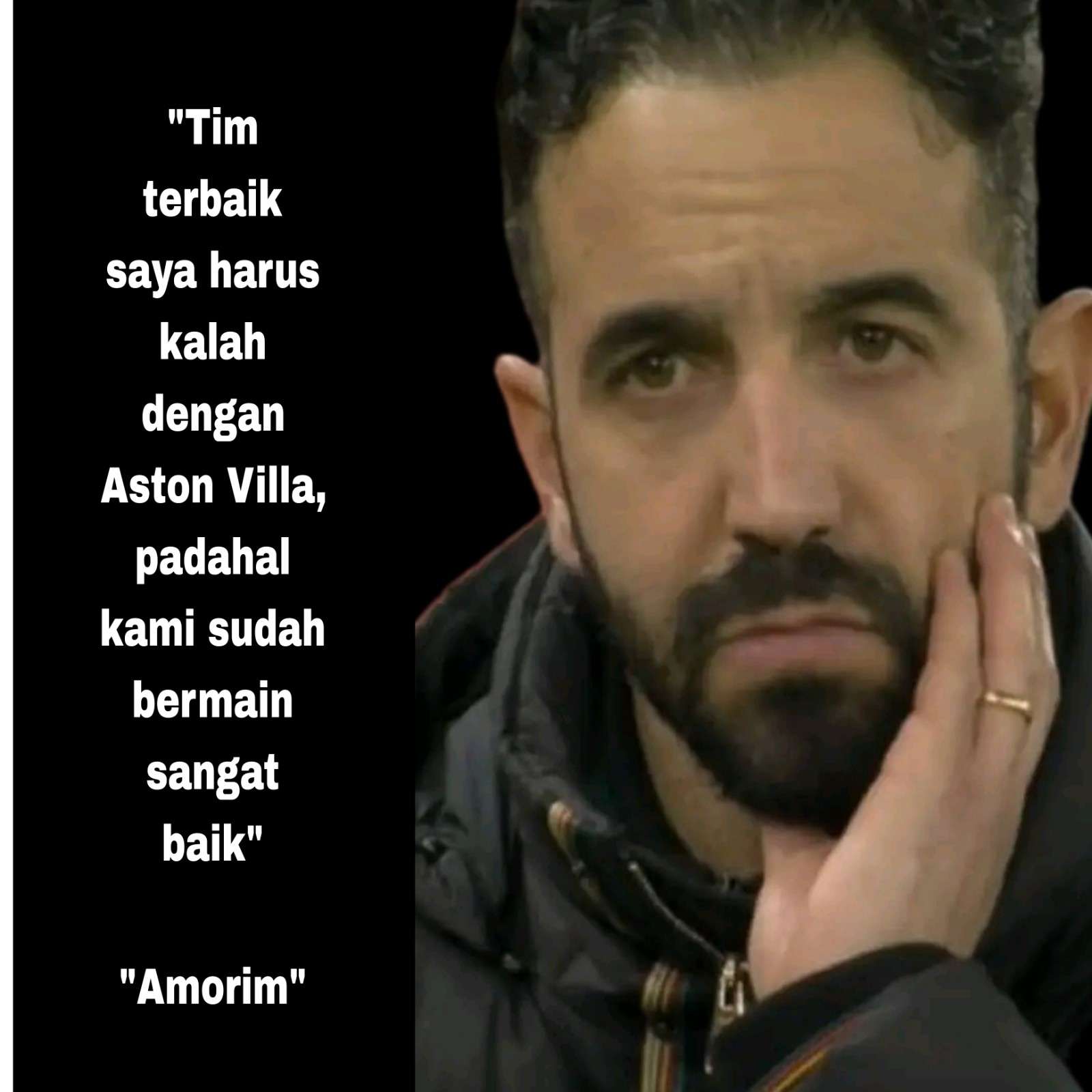 MU Kalah Lawan Aston Villa: Ruben Amorim Gak Mau Disalahkan: Tim Terbaik Kalah