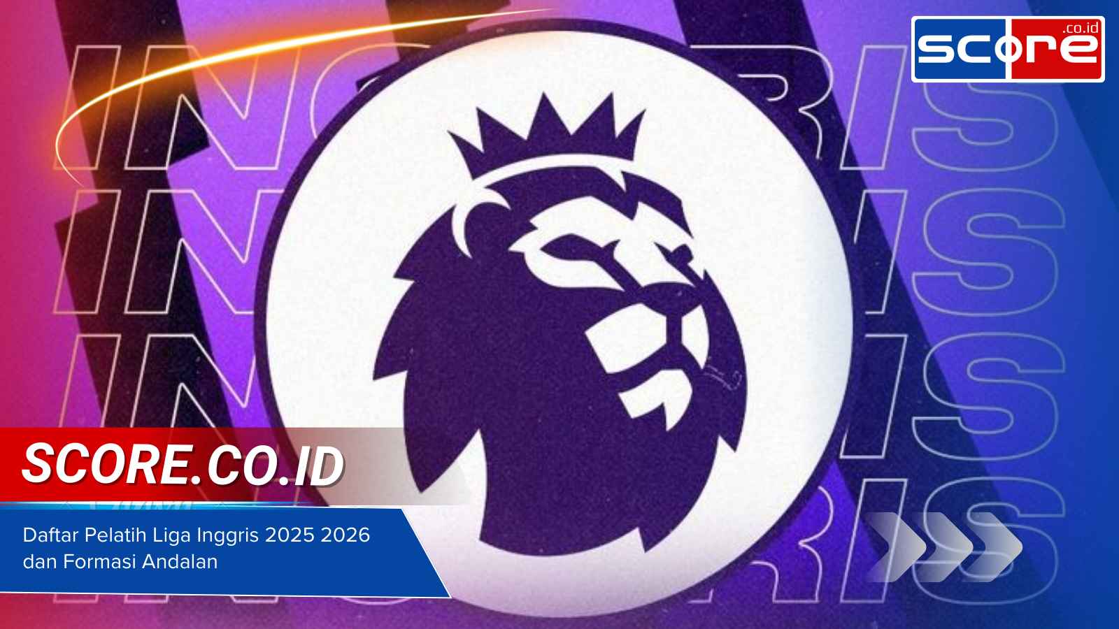 Daftar Pelatih Liga Inggris 2025 2026 dan Formasi Andalan