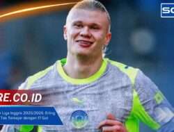 Daftar Top Skor Liga Inggris 2025/2026: Erling Haaland Masih Tak Terkejar dengan 17 Gol