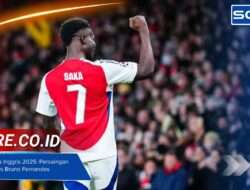 Top Assist Liga Inggris 2025: Persaingan Bukayo Saka vs Bruno Fernandes