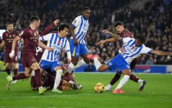 Rating Pemain Man City vs Brighton 1-1: Erling Haaland Boros Peluang!